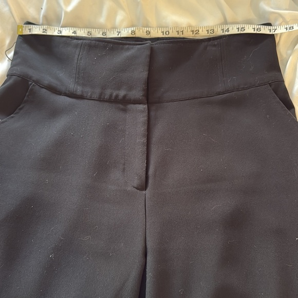 🐝 Gabrielle Union high waisted front & back pockets, black flare slacks large - Picture 8 of 12